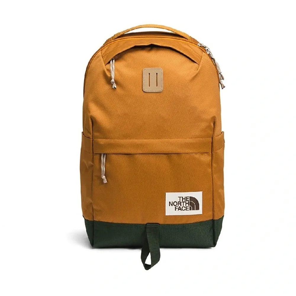 The North Face TNF Daypack Canvas Backpack Timber Orange Military Green 22L